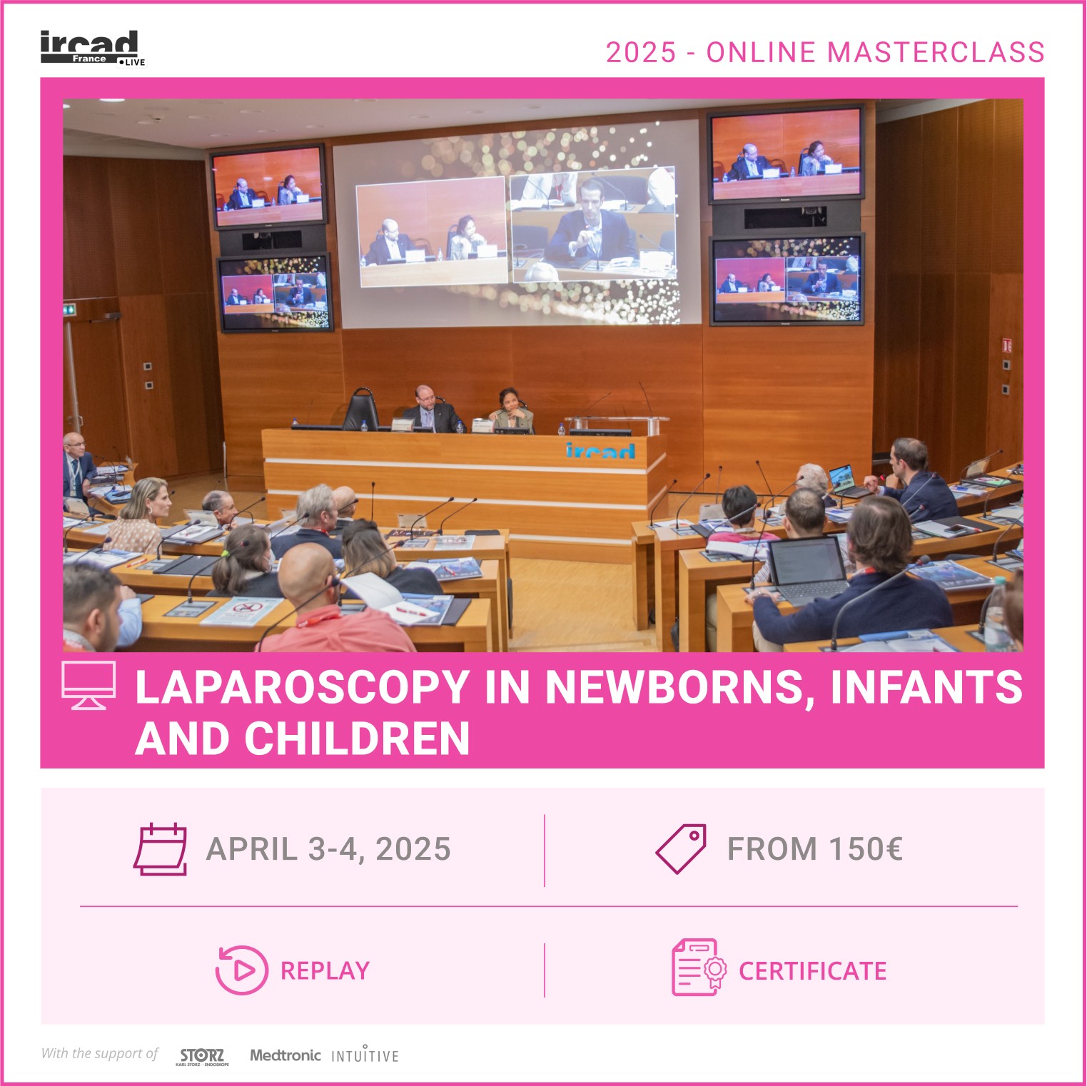 IRCAD Online Masterclass – Pediatric surgery (package)